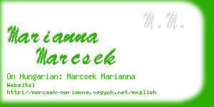 marianna marcsek business card